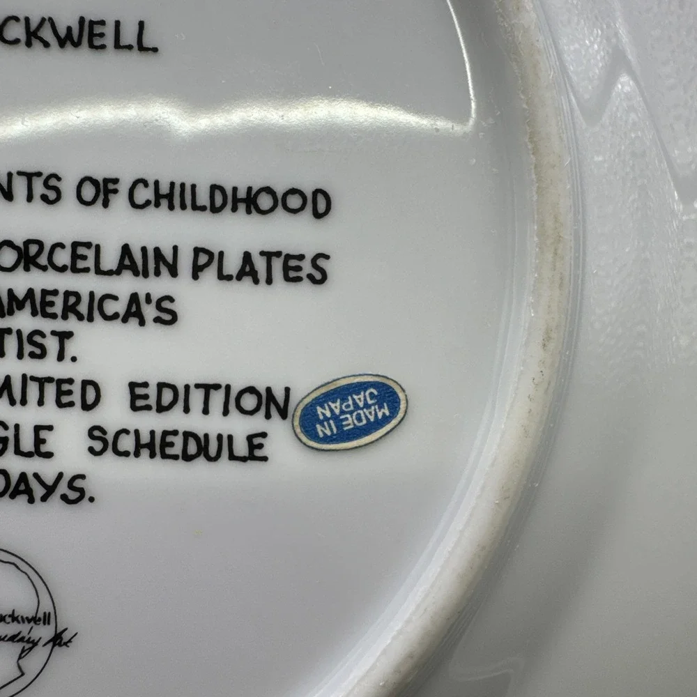 Vintage Party Time By Norman Rockwell Collectible Plate‎